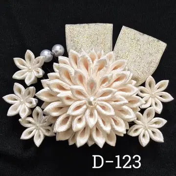 츠마미자이쿠 머리 장식 결혼식 성인식 졸업식 사전 촬영