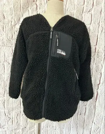 FIRST DOWN 노카라 보아 플리스 자켓 블랙 Free