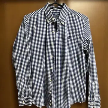 Gymphlex 짐플렉스 네이비 컬러 깅엄 체크 셔츠 14