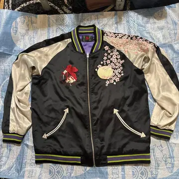 벚꽃 자수 애니메이션 디자인 스카잔 XL