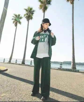 9090 코듀로이 셋업 L 사이즈 그린 미착용