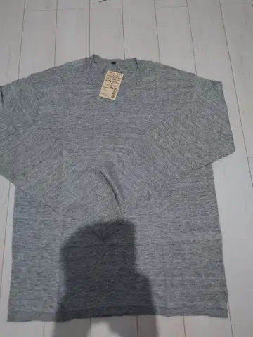 MUJI 상품 프렌치 린넨 크루넥 스웨터 (긴팔)