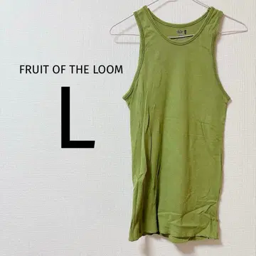 9 FRUIT OF THE LOOM 올리브 그린 탱크탑 L