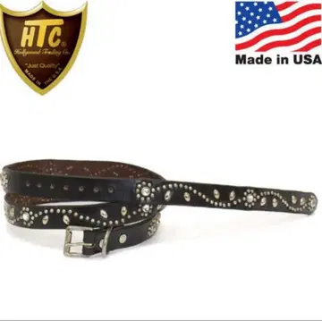 HTC Narrow Studs Belt 클리어 스톤 벨트 34