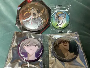 신세기 에반게리온 캔뱃지 4개 세트