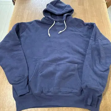 WAREHOUSE 네이비 후드 부착 후드티 XXL