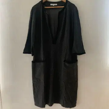 자유구 온워드 카시야마 울 튜닉 원피스 7부 소매 그레이 40