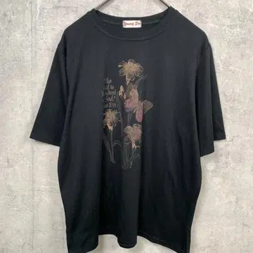 영신 반팔 티셔츠 XL 블랙 프린트