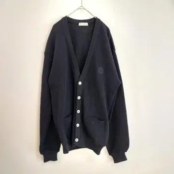 새상품급 BRUCE LIETZKE 가디건 L 블랙 울 자수