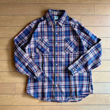 jc penney BIG MAC 체크 무늬 플란넬 셔츠 L 70's