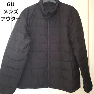GU 남성용 블랙 다운 자켓 XXL