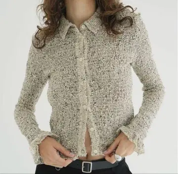 CLANE MIX MESH GATHER SHIRT