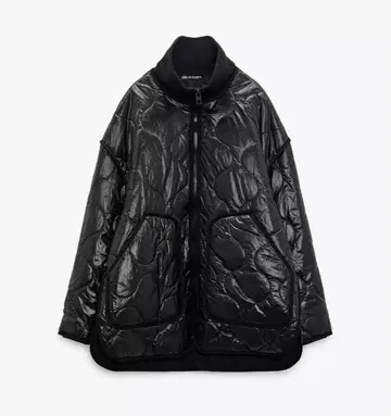 ZARA | 하이넥 퍼프 자켓 XS