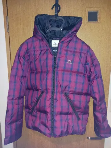 DOG DEPT 체크 무늬 다운 자켓 M