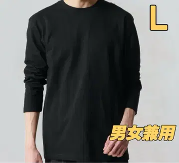 리라이브 무지 긴팔 이너 리커버리 의류 블랙 남녀 공용 L 사이즈