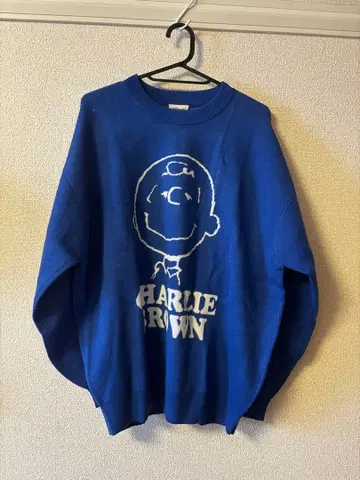 찰리 브라운 니트 파랑