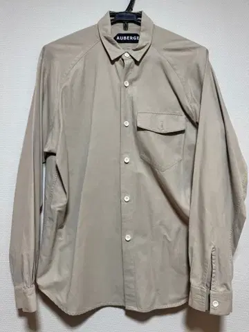 AUBERGE 오베르쥬 베이지 셀주 셔츠 42