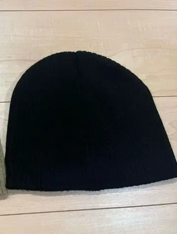 ungrid 리브 니트 모자 블랙