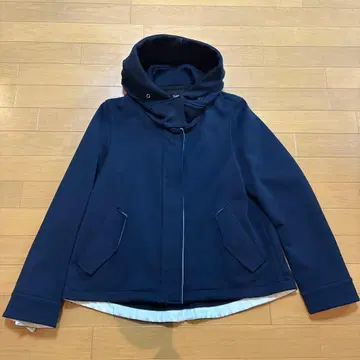 ICB 후드 부착 울 숏코트 자켓 사이즈 2