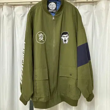 PUNK DRUNKERS MA-1 자켓 올리브