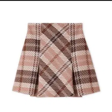 SNIDEL 스나이델 로빙 체크 스커트 핑크 0