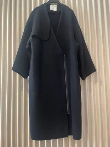 RIM.ARK 울 ZIP 코트 네이비