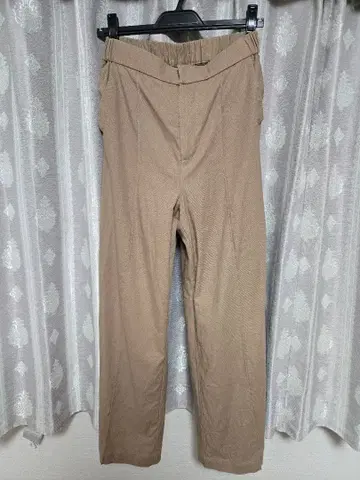 ayane 아얀 린넨 레이온 와이드 팬츠 베이지 38 사이즈