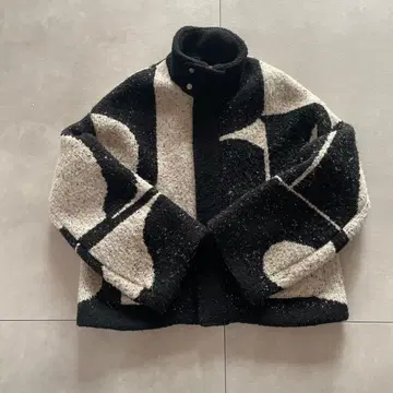 knuth marf 아우터 unique nep knit jacket