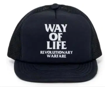 미사용 새상품 MESH CAP WAY OF LIFE BLACK 블랙