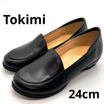 [거의 미사용] TOKIMI 라운드토 펌프스 블랙 [24.0 4E]