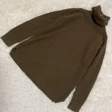 theory 터틀 니트 카키 S 심플 내추럴 돌려입기 깔끔