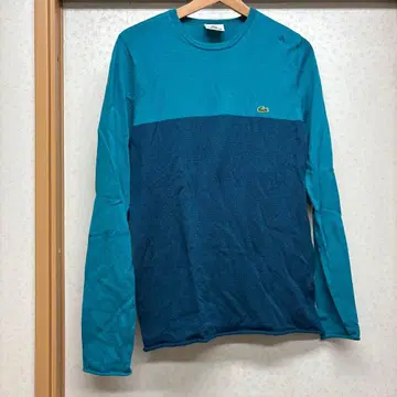 LACOSTE 터콰이즈 네이비 스웨터 사이즈 3