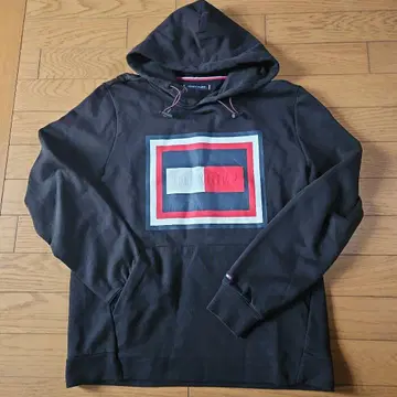 [ 새상품급 ] TOMMY HILFIGER 블랙 후드티