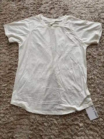 화이트 백 오픈 요가 T셔츠