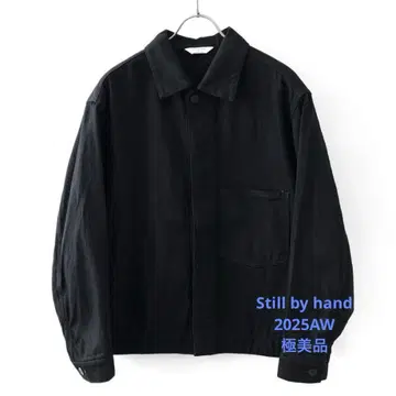 STILL BY HAND 12oz Denim Jacket Black