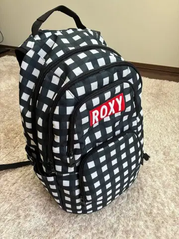 ROXY 체크 무늬 백팩