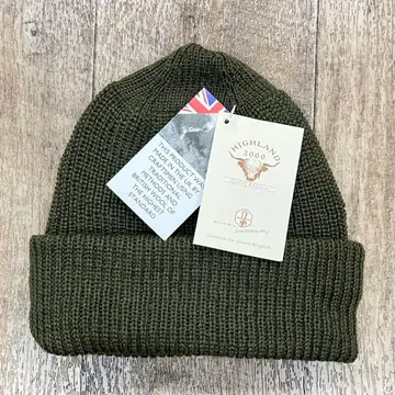 HIGHLAND 2000 울 와치캡 올리브 잉글랜드제