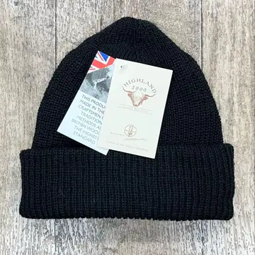 HIGHLAND 2000 울 와치캡 블랙 잉글랜드제