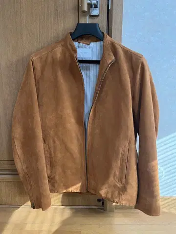 브라운 스웨이드 자켓