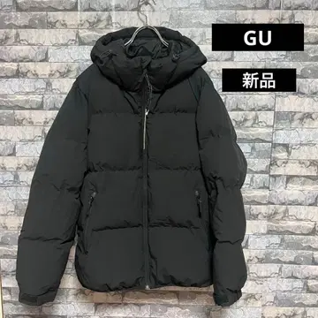 새상품 GU 히트 패디드 블루종 자켓 블랙 M 남성용 충전솜