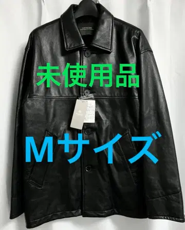미사용품 NANO UNIVERSE 램 가죽 양가죽 카 코트 자켓 M