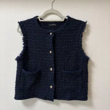 green label relaxing 트위드 베스트