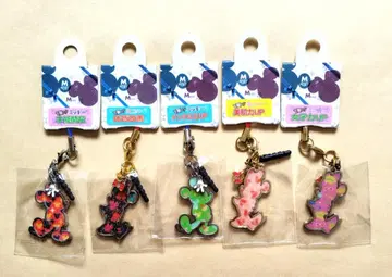 미사용/부탁 미키 부탁 미니 스트랩 5종 세트