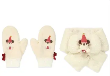 오늘 발송 릴린린 머플러 미튼 세트