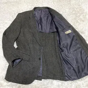 테일러드 자켓 울 헤링본 체크