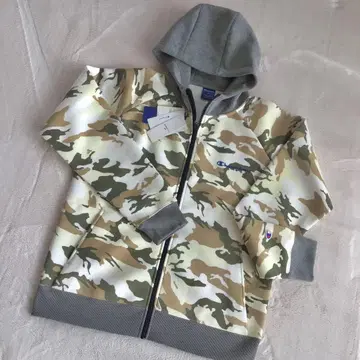 Champion 카모플라쥬 풀 집업 후드티