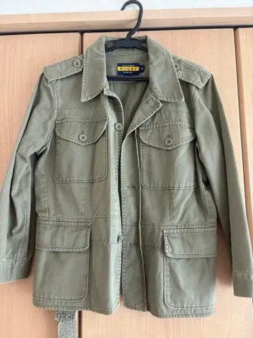 랄프 로렌 RUGBY 밀리터리 자켓 M 올리브 그린