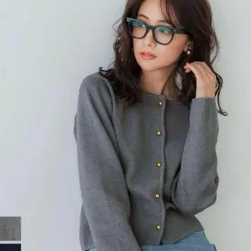 택 포함 새상품 골드 버튼 니트 가디건 coca 코카