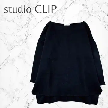 스튜디오 클립 무지 보트넥 피쉬테일 7부 소매 티셔츠