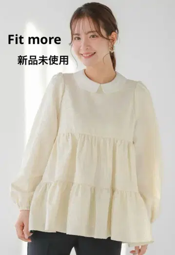 스프링 자카드 티어드 상의 핏모어